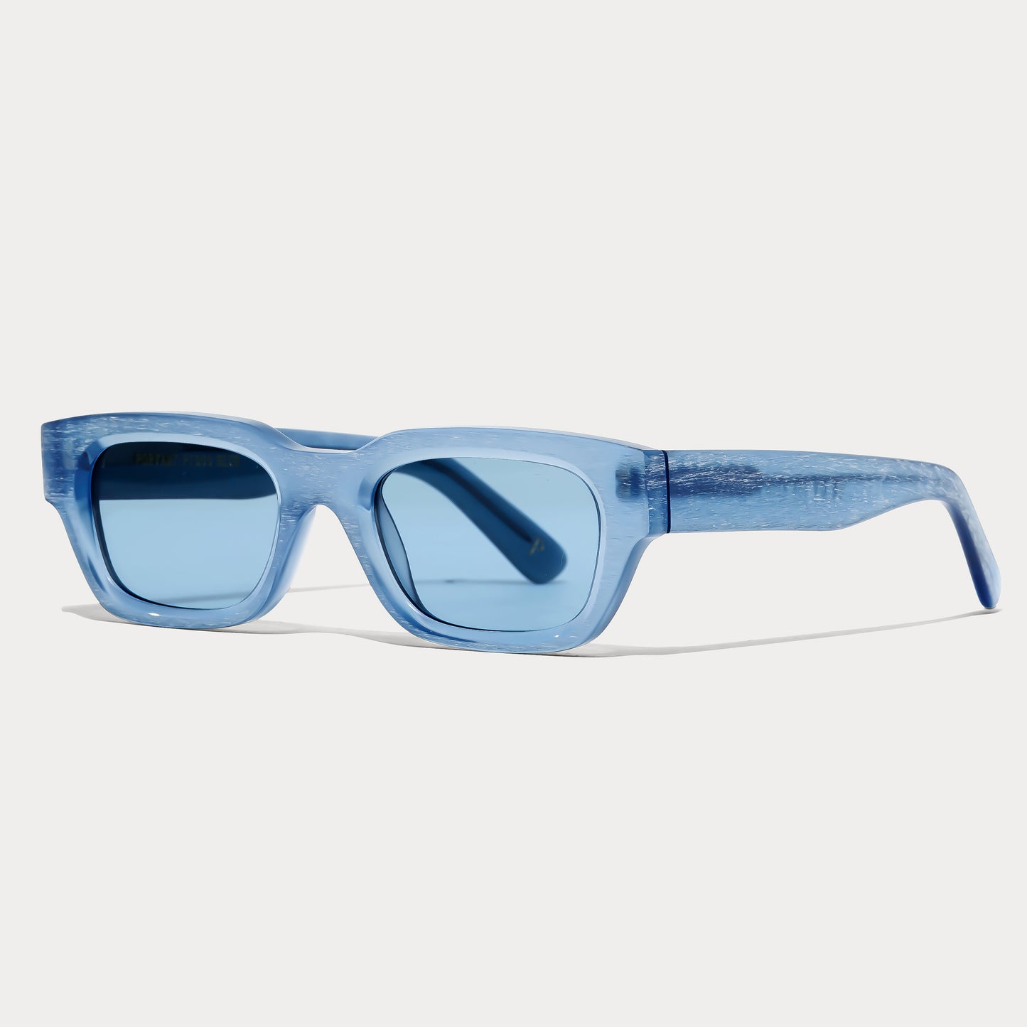 Blue Brushed Acetate Sunglasses