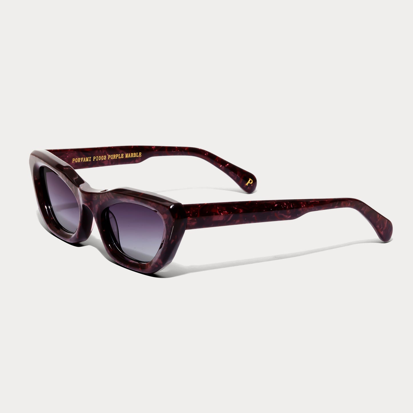Burgundy Cat-Eye Sunglasses